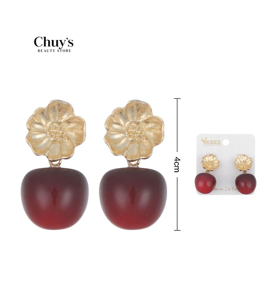 Pendientes De Flores Con Fruto