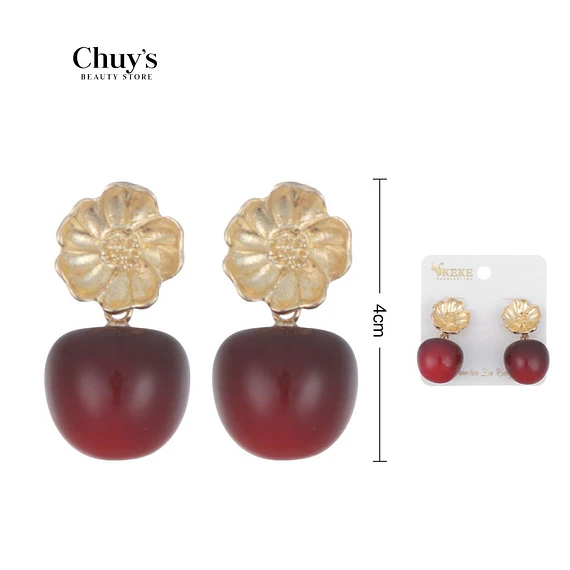 Pendientes De Flores Con Fruto