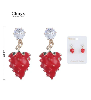Pendientes Fruta Roja - Chuys Beautys | Chuy's Beautys Store