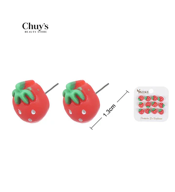 Pendientes De Fresa - Chuys Beautys | Chuy's Beautys Store
