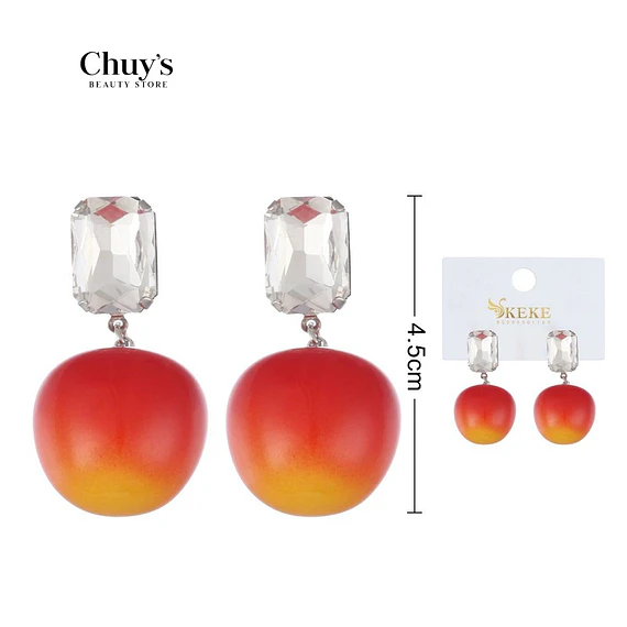 Pendientes De Color Manzana
