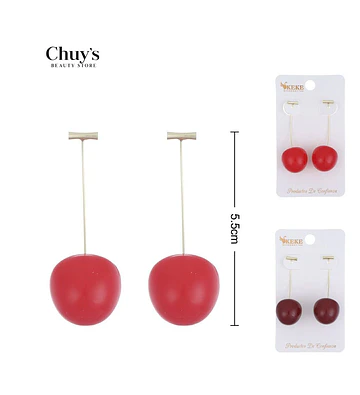 Pendientes De Cereza - Chuys Beautys | Chuy's Beautys Store