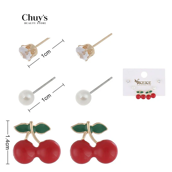 Set De Pendientes Frutales