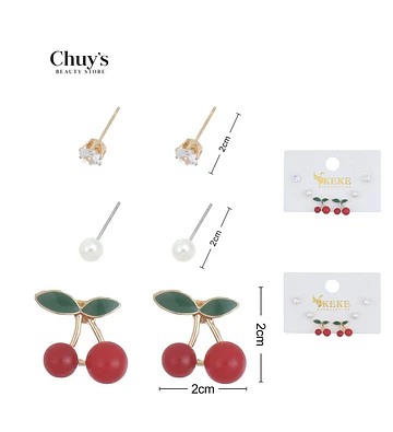 Pendientes Frutales de Cereza - Chuys Beautys | Chuy's Beautys Store