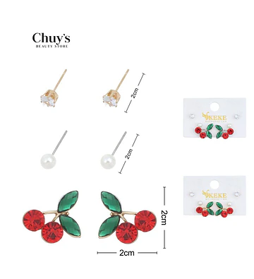 Pendientes Frutales - Chuys Beautys | Chuy's Beautys Store