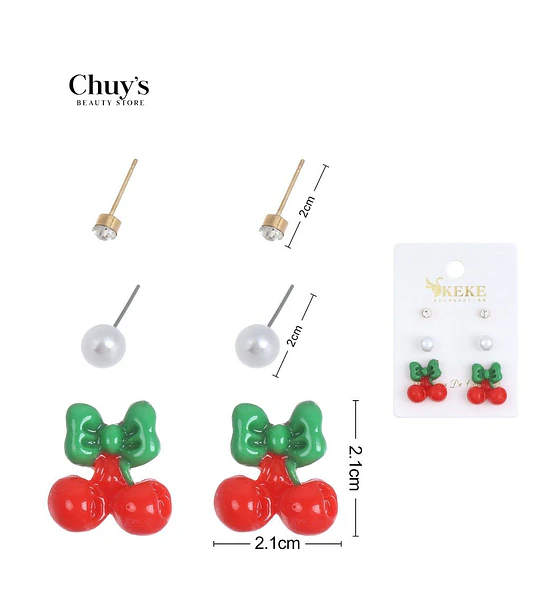 Pendientes de Cereza