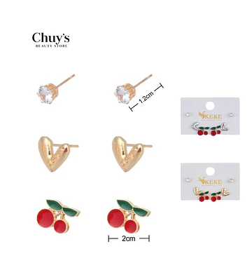 Set De Aretes Variados - Chuys Beautys | Chuy's Beautys Store