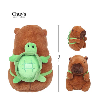 Peluche Capibara Con Tortuga - Chuys Beautys | Chuy's Beautys Store