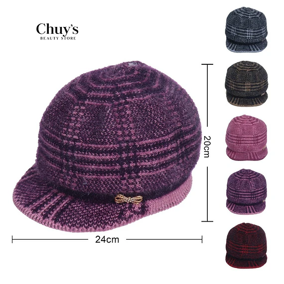 Gorra de Lana con Detalle de Lazo