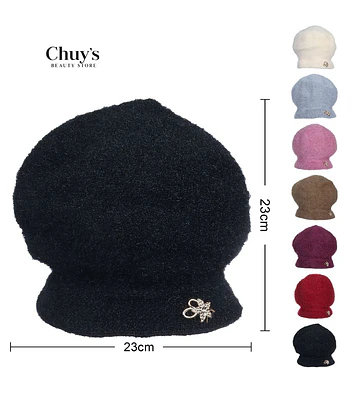 Gorro De Lana Con Broche - Chuys Beautys | Chuy's Beautys Store