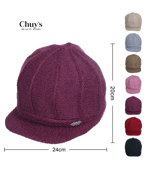 Gorro De Lana Con Visera