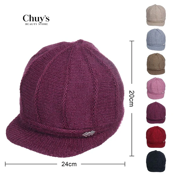 Gorro De Lana Con Visera