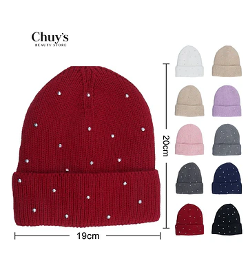 Gorro De Lana Con Brillantes - Chuys Beautys | Chuy's Beautys Store