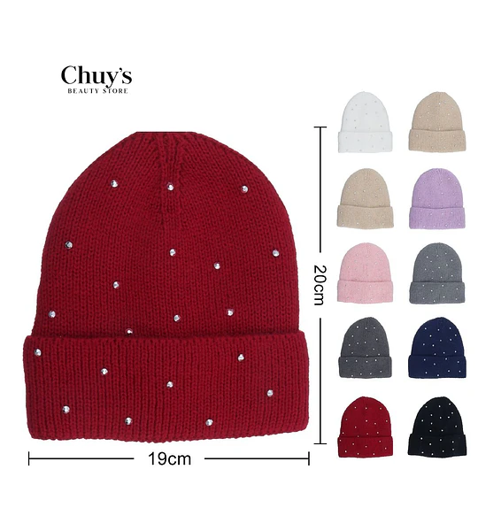 Gorro De Lana Con Brillantes