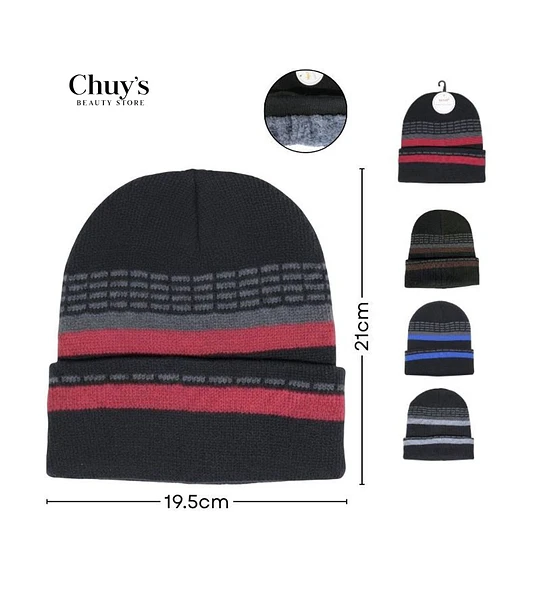 Gorro de Invierno con Rayas