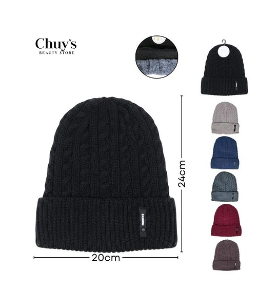 Gorro De Lana Trenzado