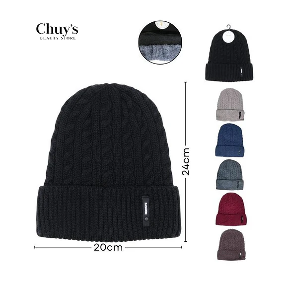 Gorro De Lana Trenzado