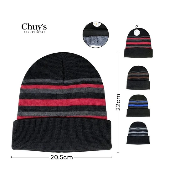 Gorro De Lana Con Rayas