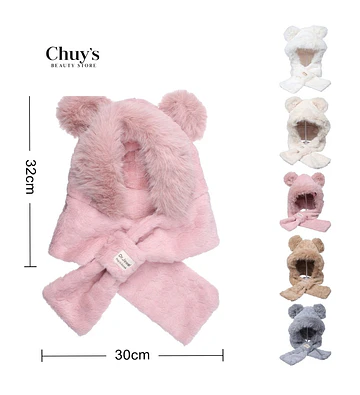 Bufanda De Piel Sintética Con Orejas - Chuys Beautys | Chuy's Beautys Store