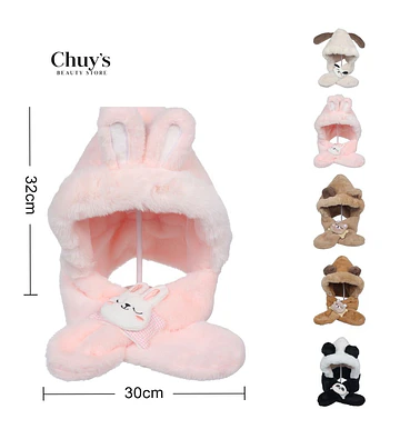 Gorro de Peluche con Orejas de Conejo - Chuys Beautys | Chuy's Beautys Store
