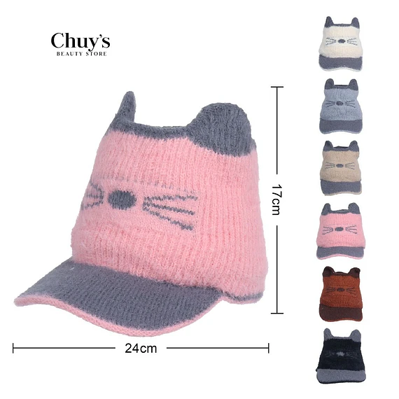 Gorra De Gato Rosa
