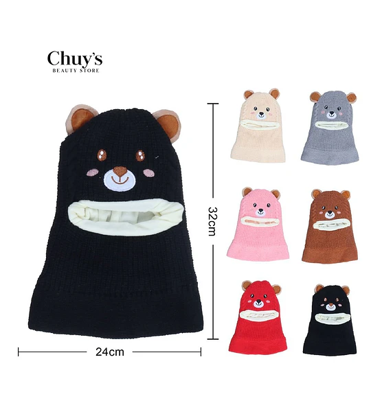 Gorro De Oso Con Boca