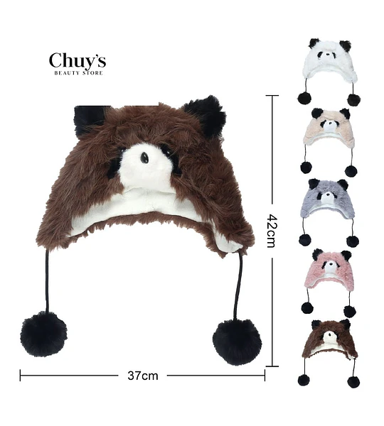 Gorro De Piel Sintética Con Orejas
