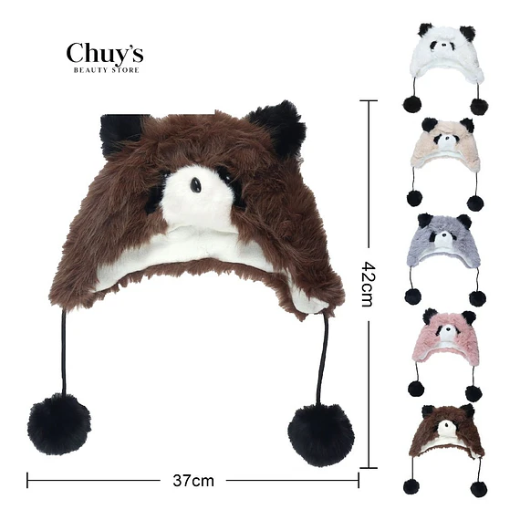 Gorro De Piel Sintética Con Orejas