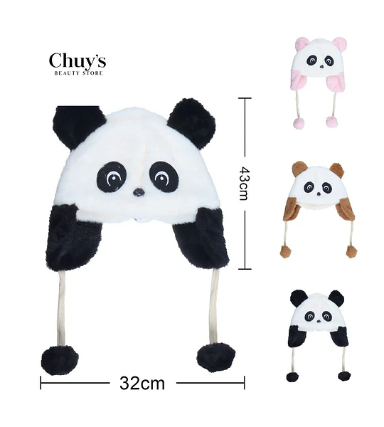 Gorro De Panda Con Orejas