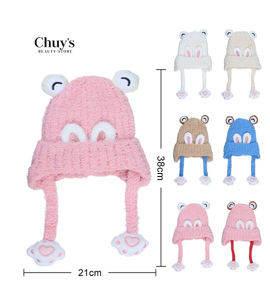 Gorro de Invierno con Orejas de Animales