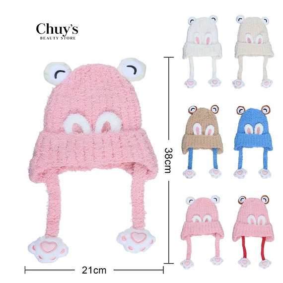 Gorro de Invierno con Orejas de Animales