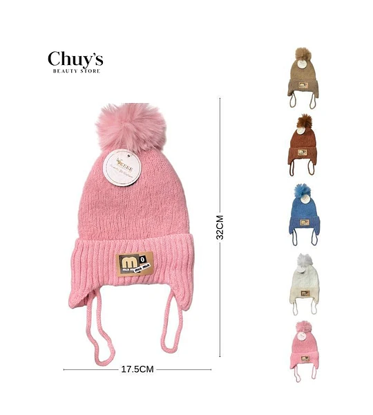 Gorro de Lana con Pompon