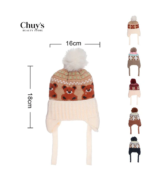 Gorro de Invierno con Pompon