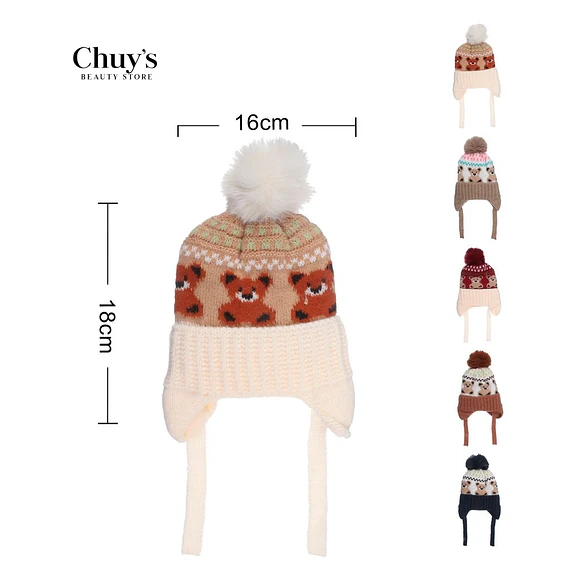 Gorro de Invierno con Pompon