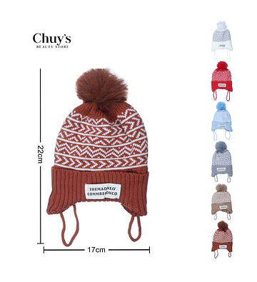 Gorro de Lana con Pompon - Chuys Beautys | Chuy's Beautys Store