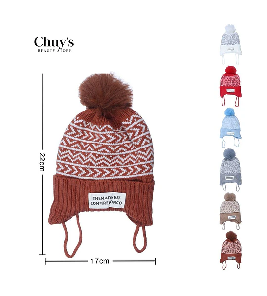 Gorro de Lana con Pompon