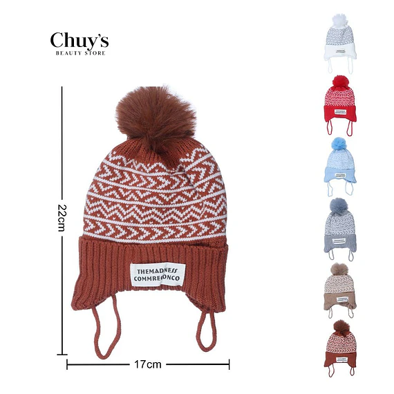 Gorro de Lana con Pompon