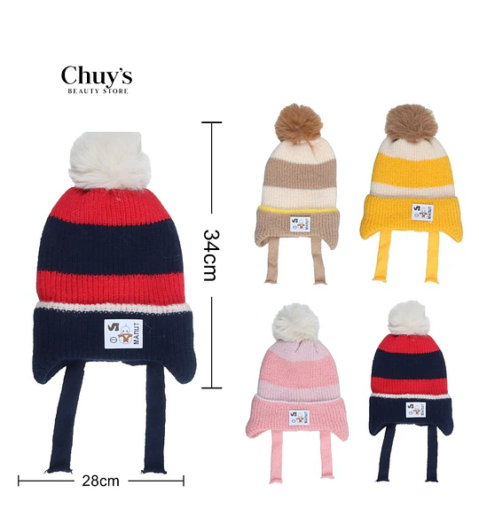 Gorro de Invierno con Pompon