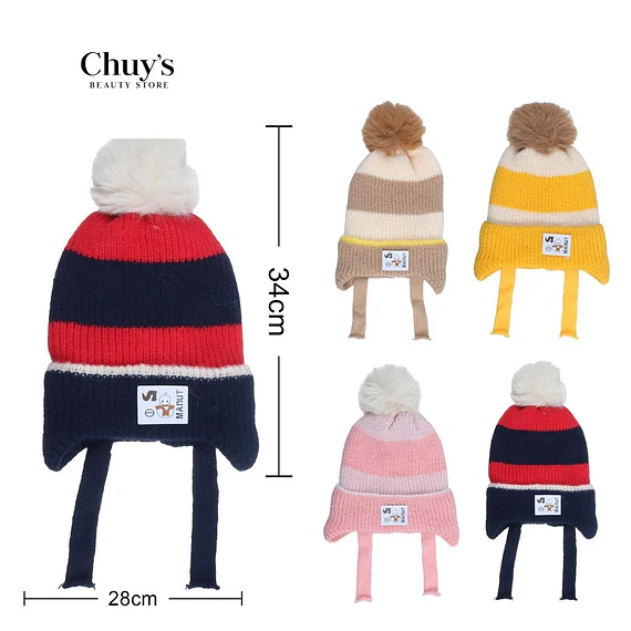 Gorro de Invierno con Pompon