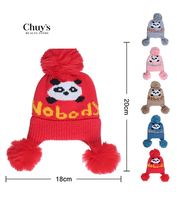 Gorro De Invierno Con Diseño De Panda - Chuys Beautys | Chuy's Beautys Store