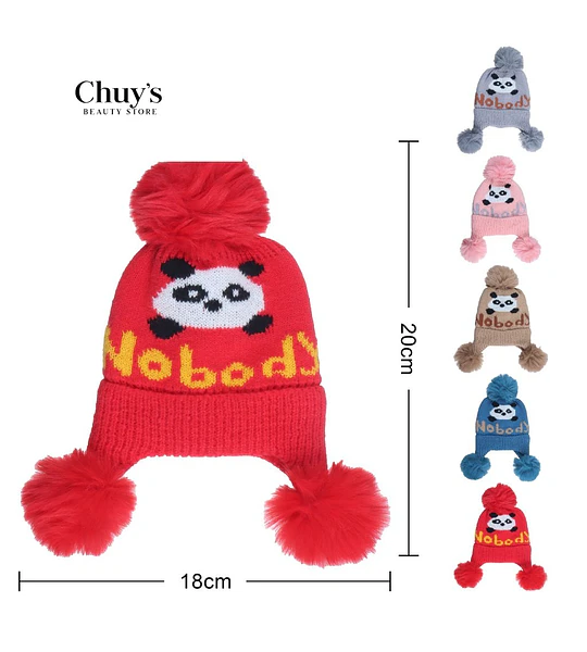 Gorro De Invierno Con Diseño De Panda