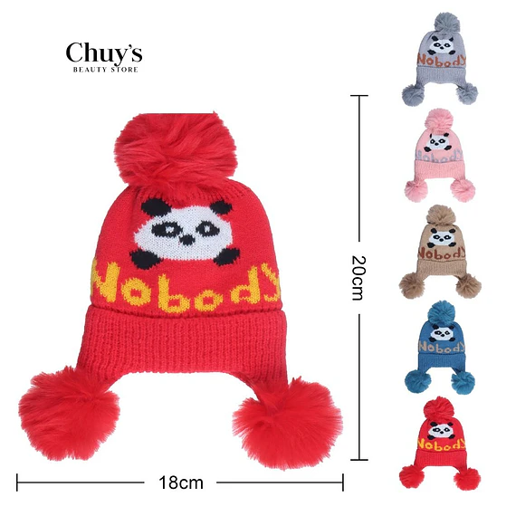 Gorro De Invierno Con Diseño De Panda
