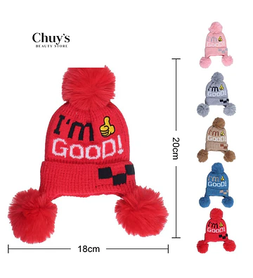 Gorro de Lana con Pompones - Chuys Beautys | Chuy's Beautys Store