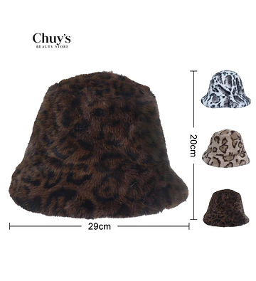 Sombrero De Piel Sintética Animal Print - Chuys Beautys | Chuy's Beautys Store