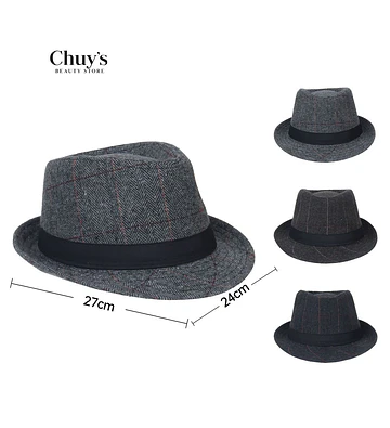 Sombrero Fedora Gris - Chuys Beautys | Chuy's Beautys Store