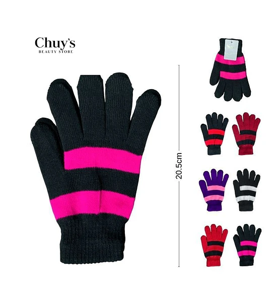 Guantes De Invierno A Rayas