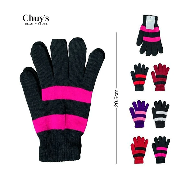 Guantes De Invierno A Rayas