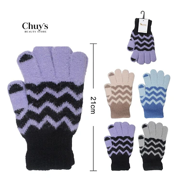 Guantes de Lana con Diseño Chevron - Chuys Beautys | Chuy's Beautys Store