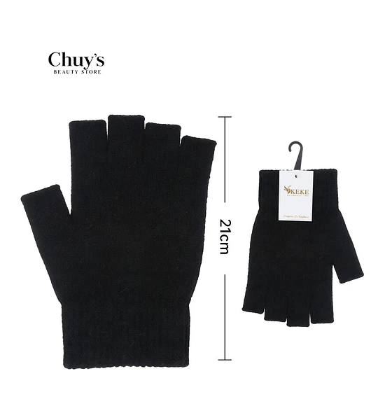 Guantes Sin Dedos Negros