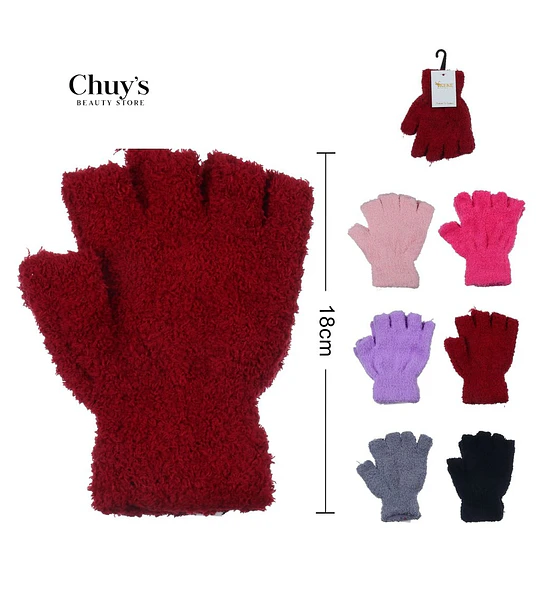 Guantes Sin Dedos de Felpa